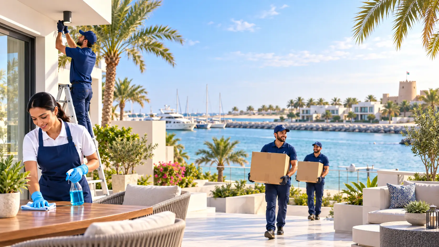 YallaTamam home services in Umm Al Quwain near the waterfront