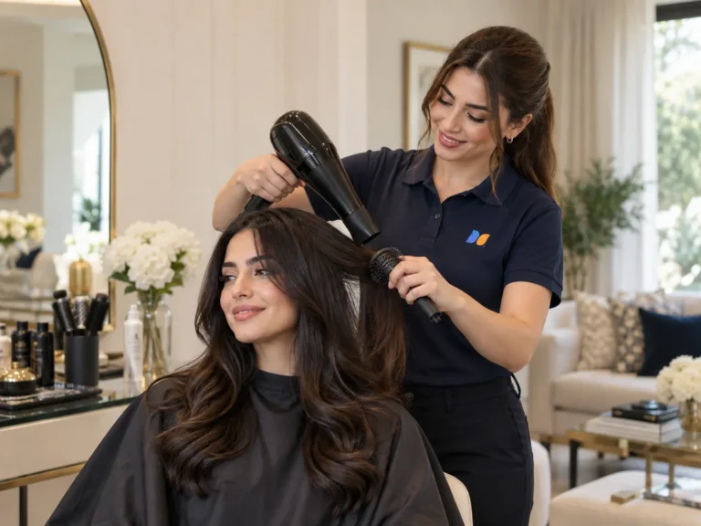 Salon at home service in Dubai through YallaTamam