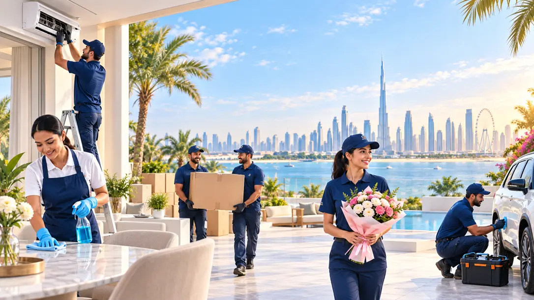 YallaTamam home service team serving customers across the UAE